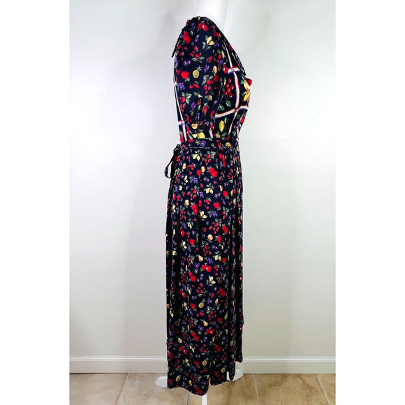 Leslie Lucks Vintage 80's Fruit Dress Size 6 Cottage Core - Picture 2 of 15